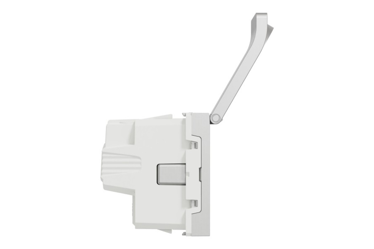 Розетка з з/к, зі шторками, з кришкою, 16А, гвинтові зажими, алюміній (NU303730TA)