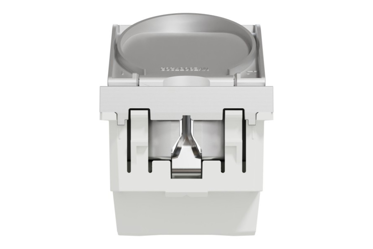 Розетка з з/к, зі шторками, з кришкою, 16А, гвинтові зажими, алюміній (NU303730TA)