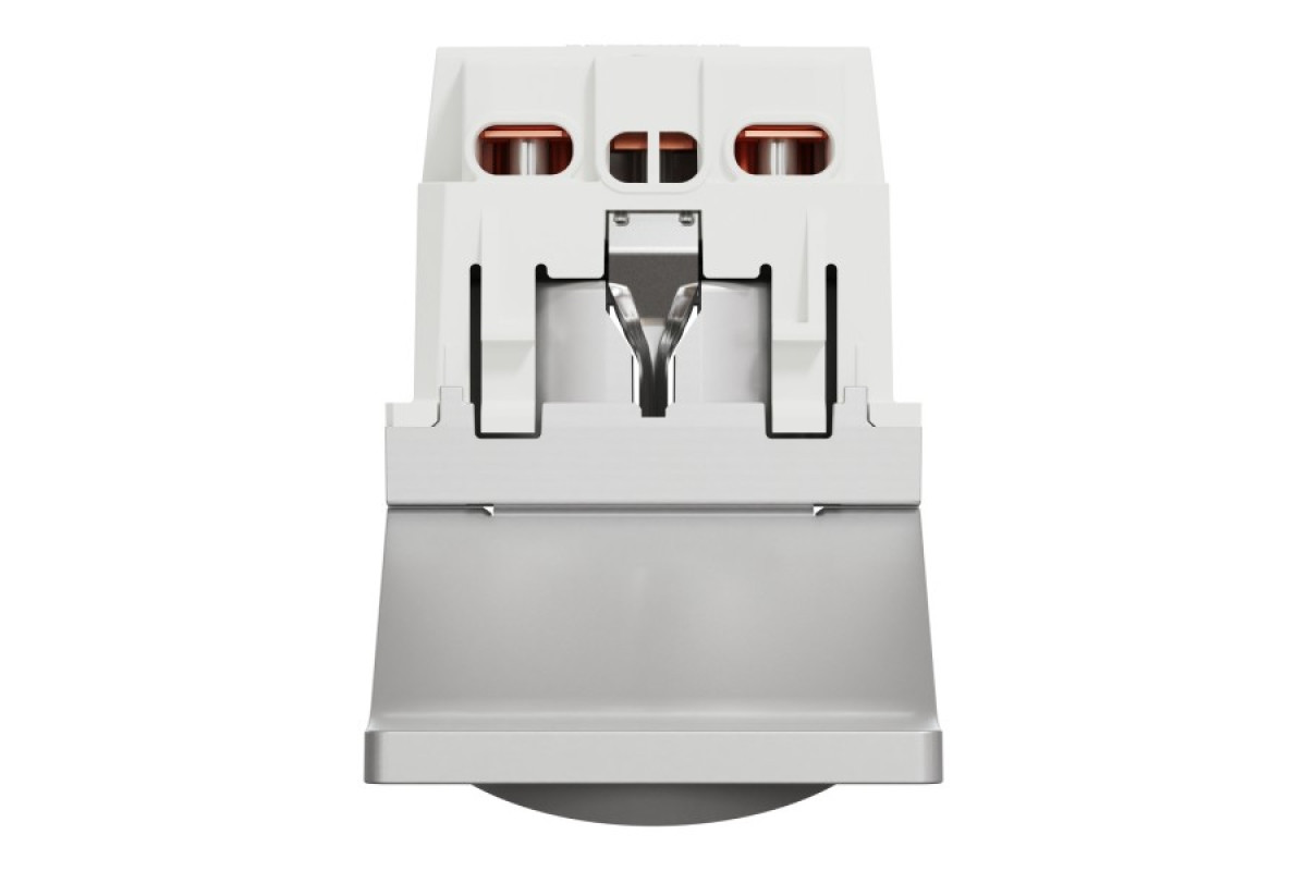 Розетка з з/к, зі шторками, з кришкою, 16А, гвинтові зажими, алюміній (NU303730TA)