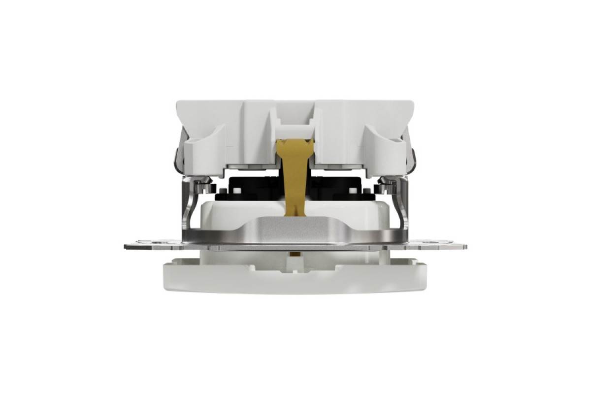 Розетка з заземлення та зі шторками Білий Sedna Design (SDD111022)