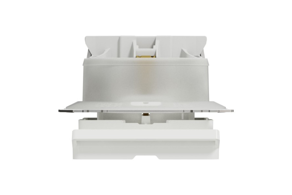 Розетка з заземлення, зі шторками, та з кришкою IP44 Білий Sedna Design (SDD211024)