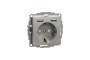 Розетка з заземленням + 2 USB тип А Алюміній Sedna Design (SDD113052)