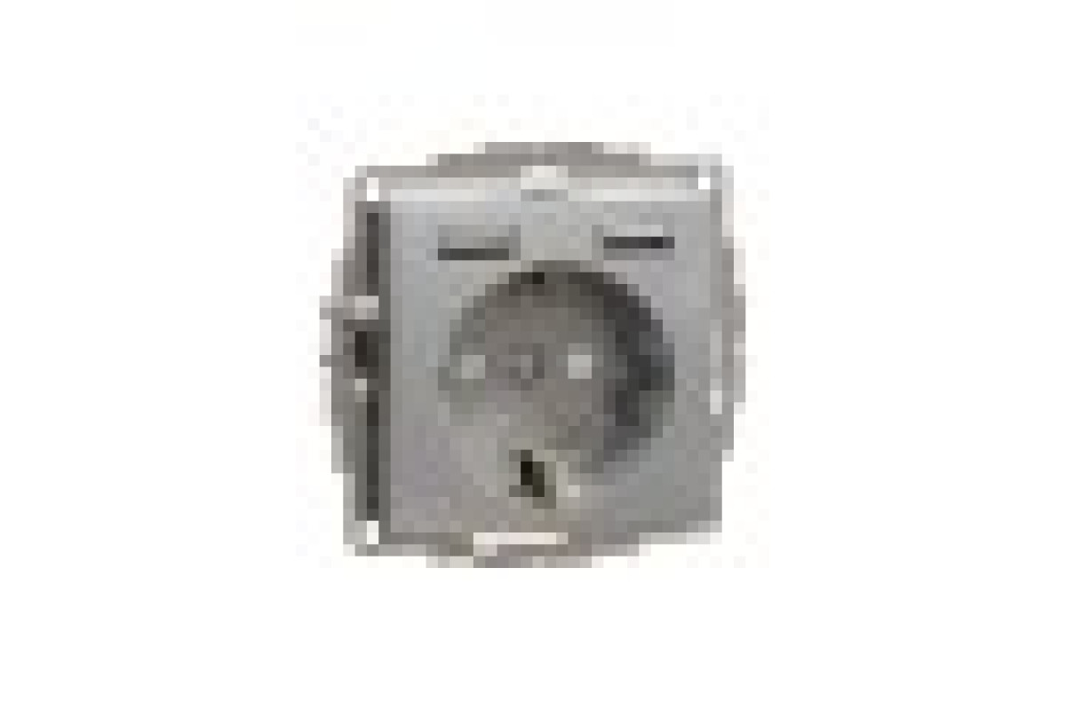 Розетка з заземленням + 2 USB тип А Алюміній Sedna Design (SDD113052)