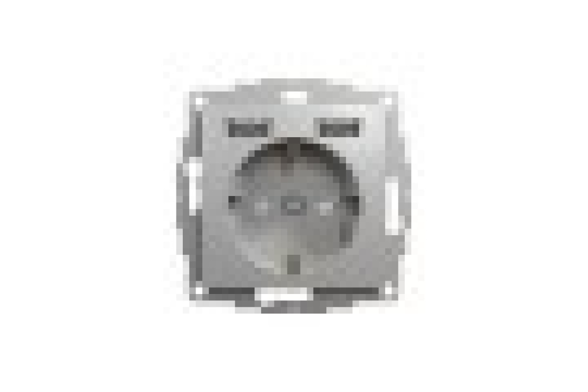 Розетка з заземленням + 2 USB тип А Алюміній Sedna Design (SDD113052)