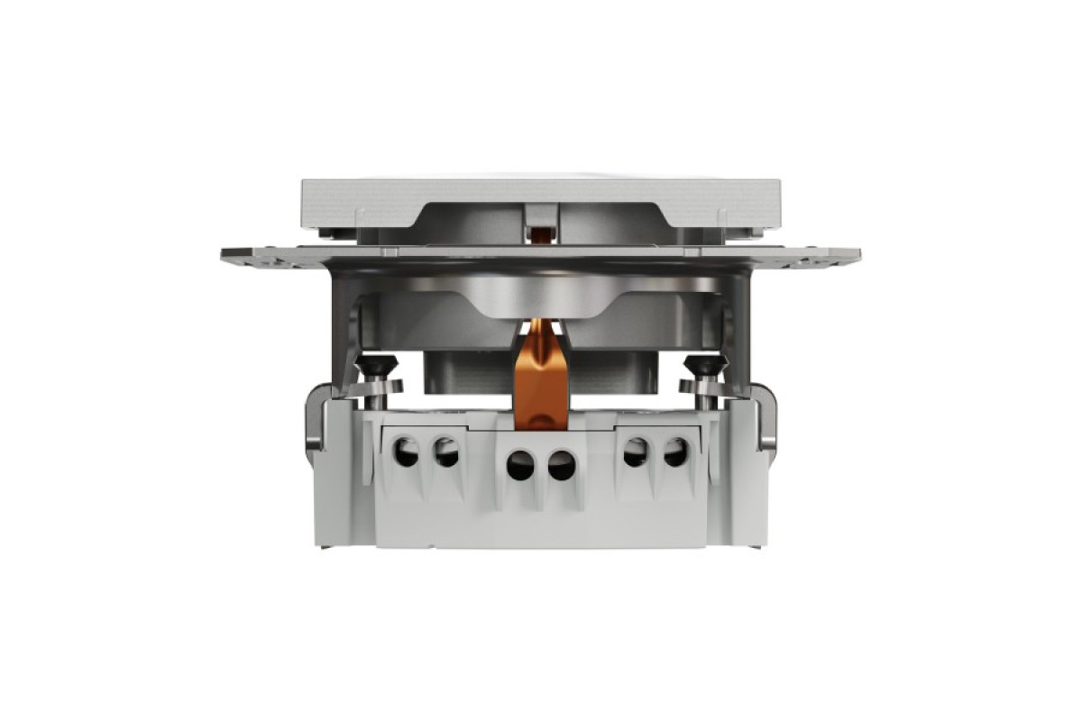 Розетка з заземленням Asfora Алюміній (EPH2900161)