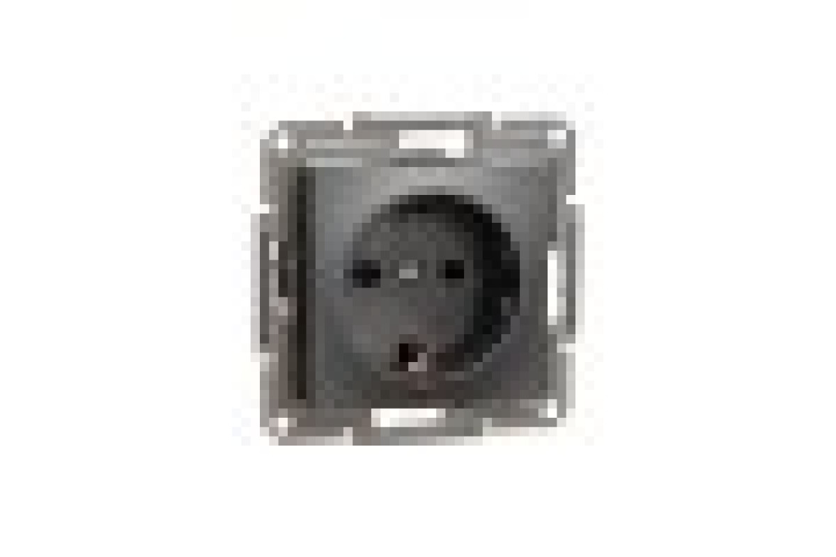 Розетка з заземленням Asfora Антрацит (EPH2900171)