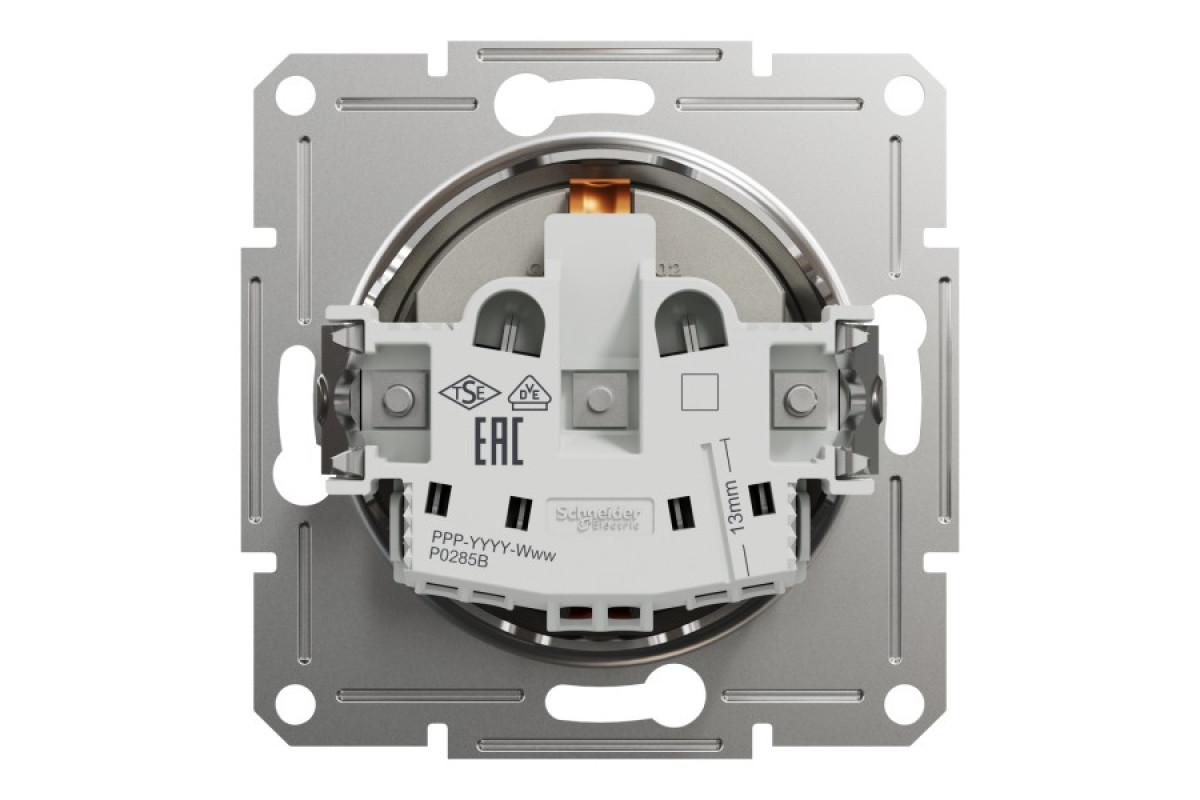 Розетка з заземленням Asfora Бронза (EPH2900169)