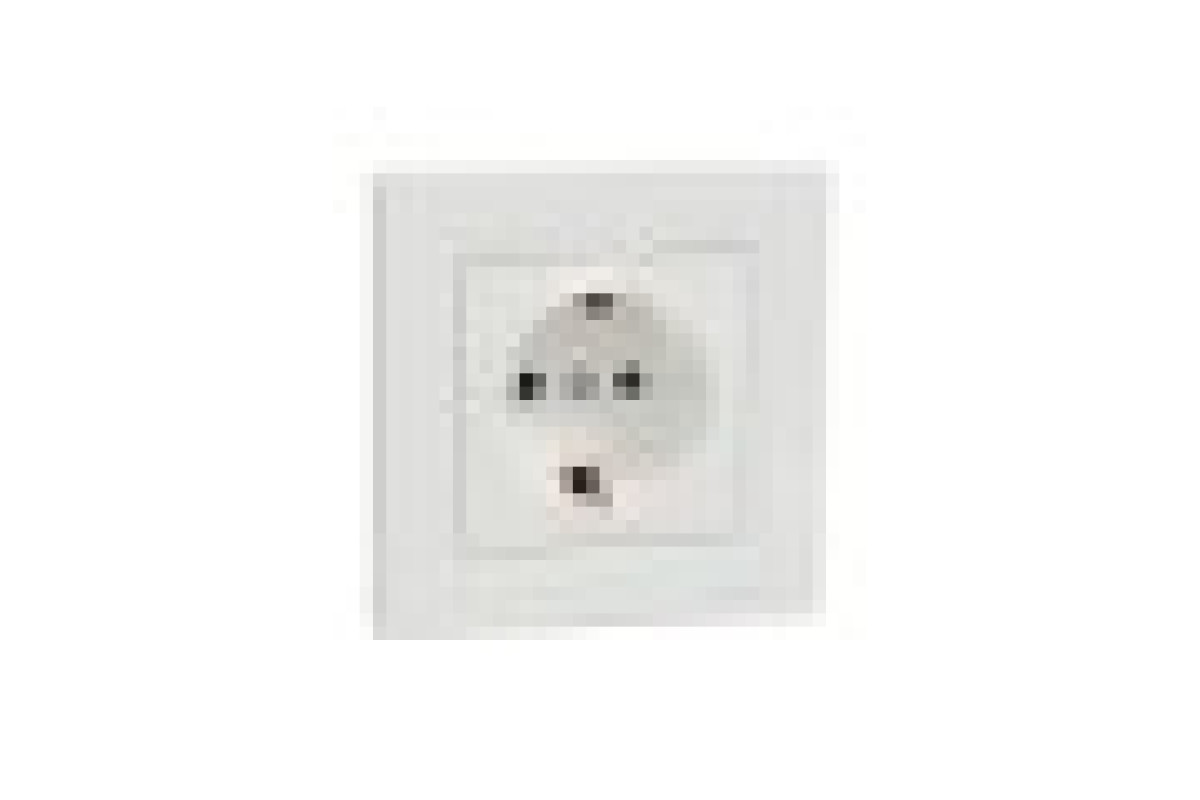 Розетка з заземленням Біла Asfora (EPH2900121)