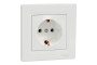 Розетка з заземленням Біла Asfora (EPH2900121)