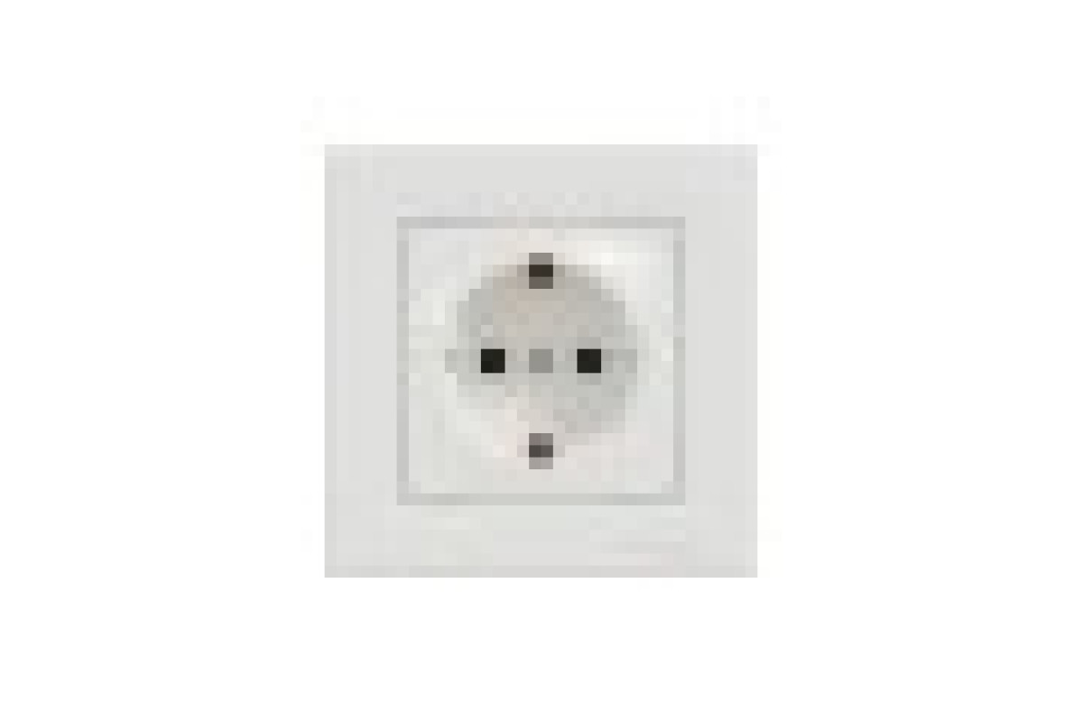 Розетка з заземленням Біла Asfora (EPH2900121)