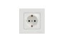 Розетка з заземленням Біла Asfora (EPH2900121)