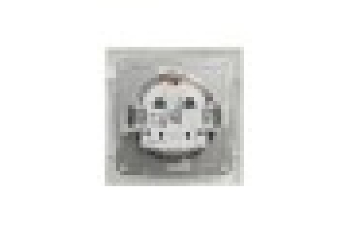 Розетка з заземленням з захисними шторками Біла Asfora (EPH2900221)