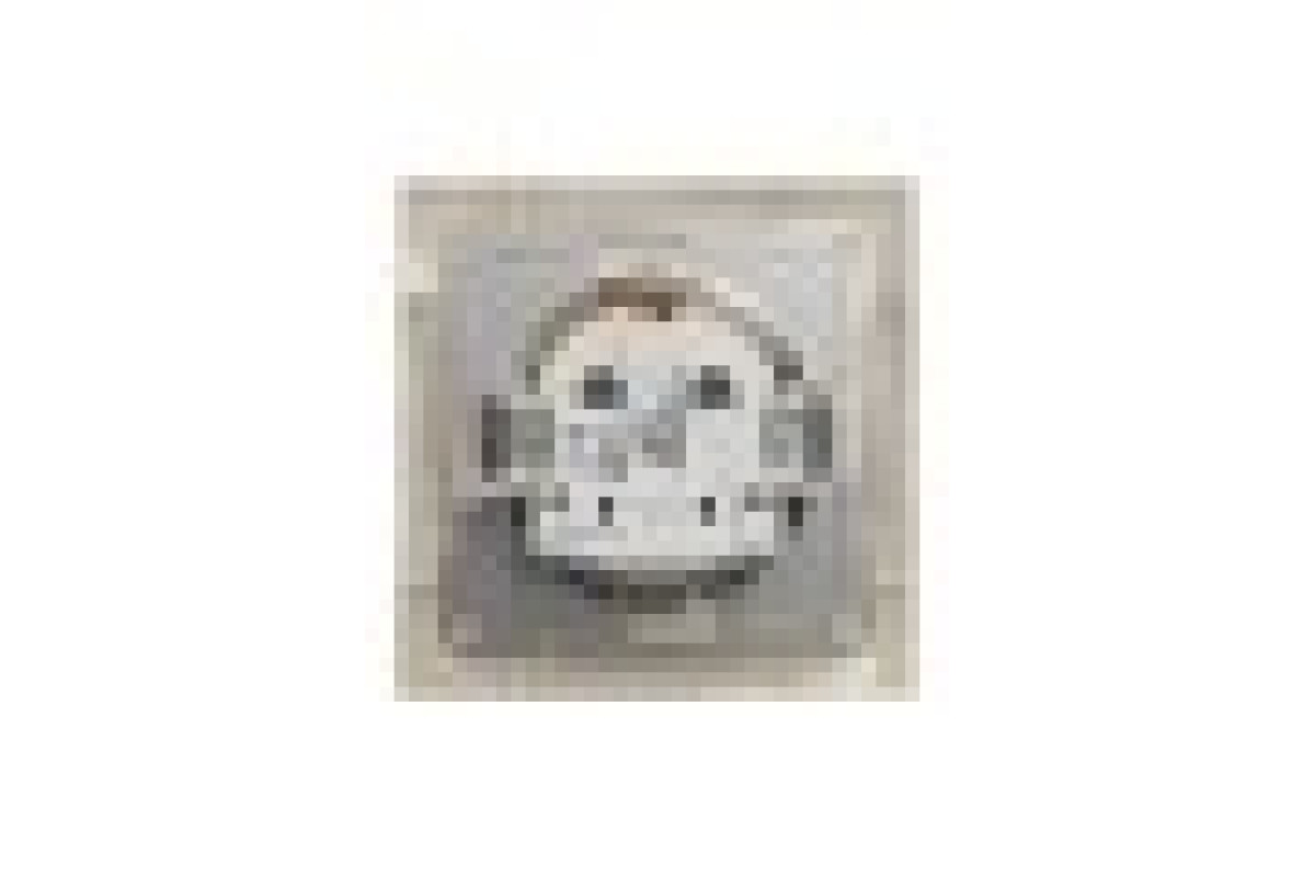 Розетка з заземленням з захисними шторками Крем Asfora (EPH2900223)