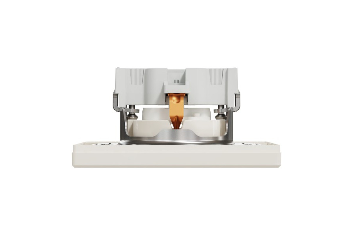 Розетка з заземленням з захисними шторками Крем Asfora (EPH2900223)