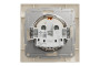 Розетка з заземленням з захисними шторками Крем Asfora (EPH2900223)