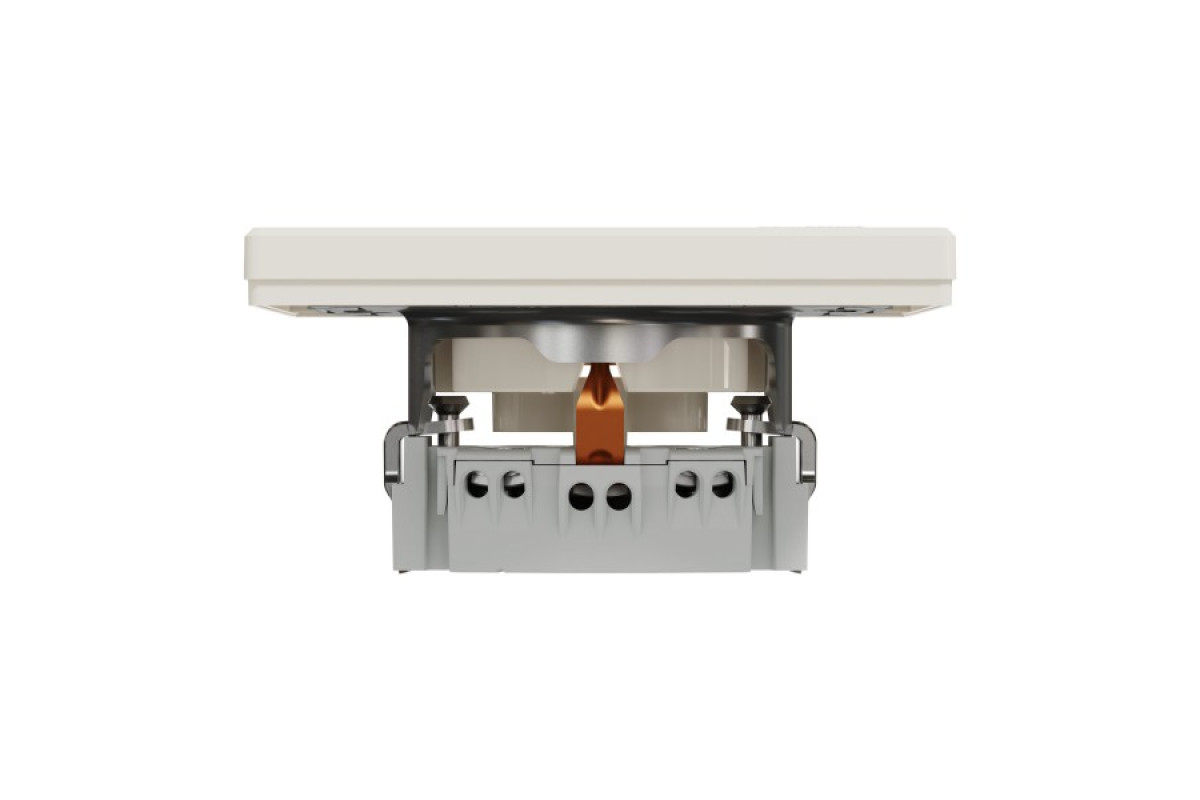 Розетка з заземленням Крем Asfora (EPH2900123)