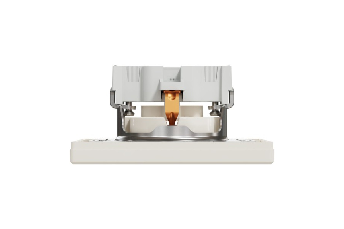 Розетка з заземленням Крем Asfora (EPH2900123)