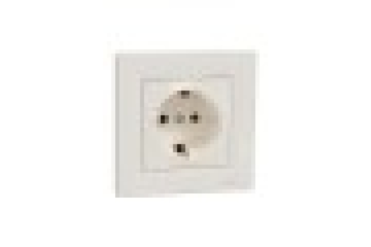 Розетка з заземленням Крем Asfora (EPH2900123)