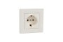 Розетка з заземленням Крем Asfora (EPH2900123)