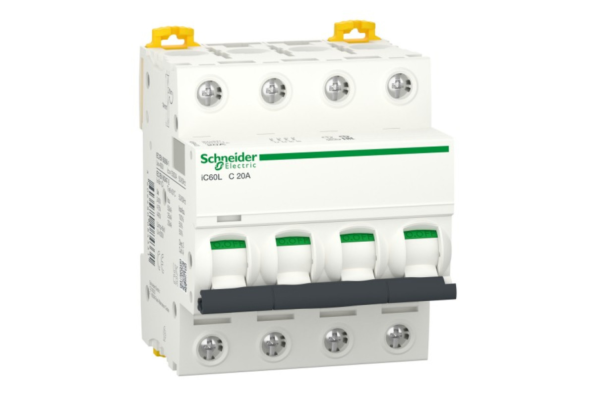 Автоматический выключатель iC60L 4P 20A C (A9F94420)