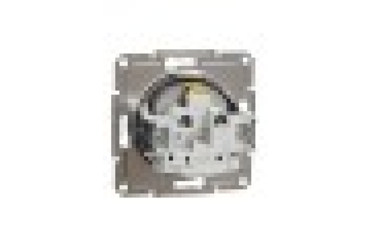 Розетка з заземленням, з захисними шторками Asfora Алюміній (EPH2900261)