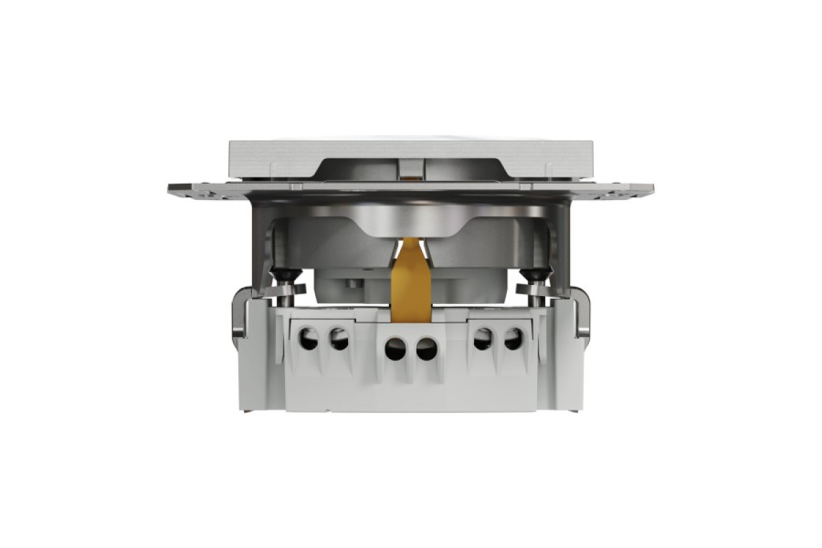 Розетка з заземленням, з захисними шторками Asfora Алюміній (EPH2900261)