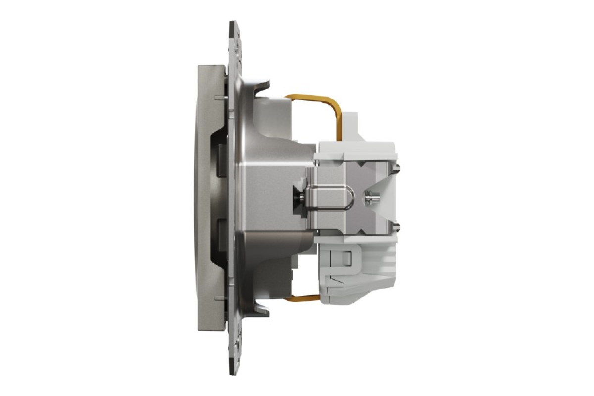 Розетка з заземленням, з захисними шторками Asfora Бронза (EPH2900269)