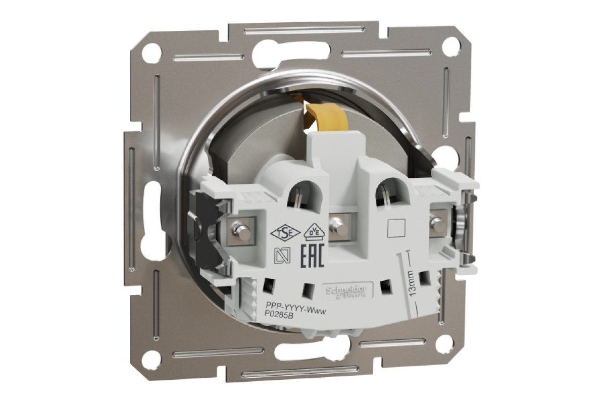 Розетка з заземленням, з захисними шторками Asfora Бронза (EPH2900269)