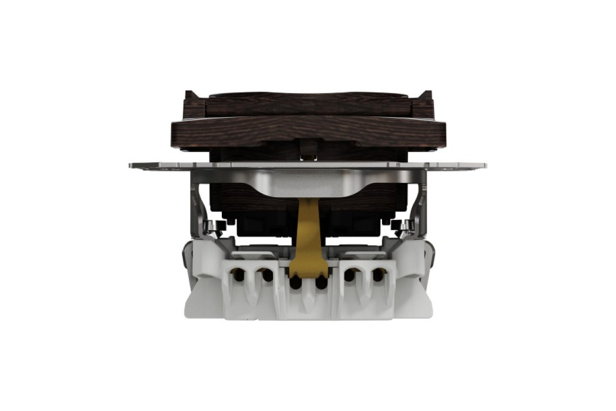 Розетка з заземленням, шторками та кришкою, Венге Sedna Elements (SDD181024)