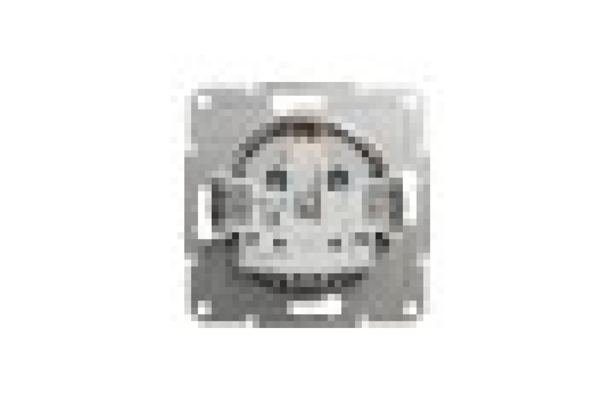 Розетка з кришкою, з заземленням Asfora Алюміній (EPH3100161)