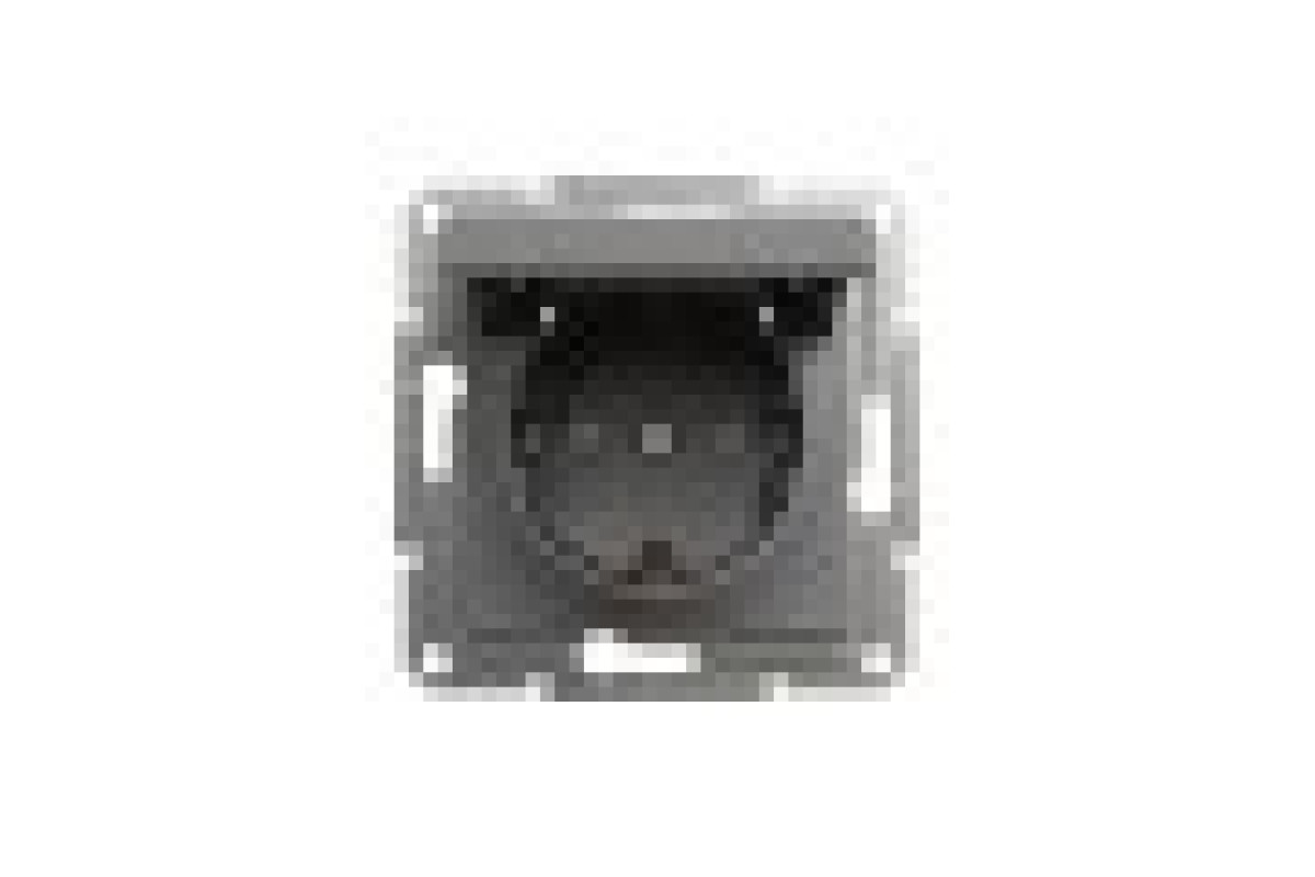 Розетка з кришкою, з заземленням Asfora Антрацит (EPH3100171)