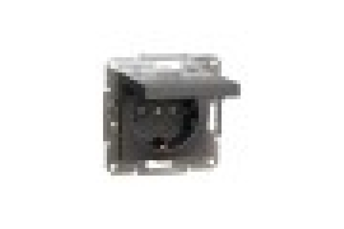 Розетка з кришкою, з заземленням Asfora Антрацит (EPH3100171)