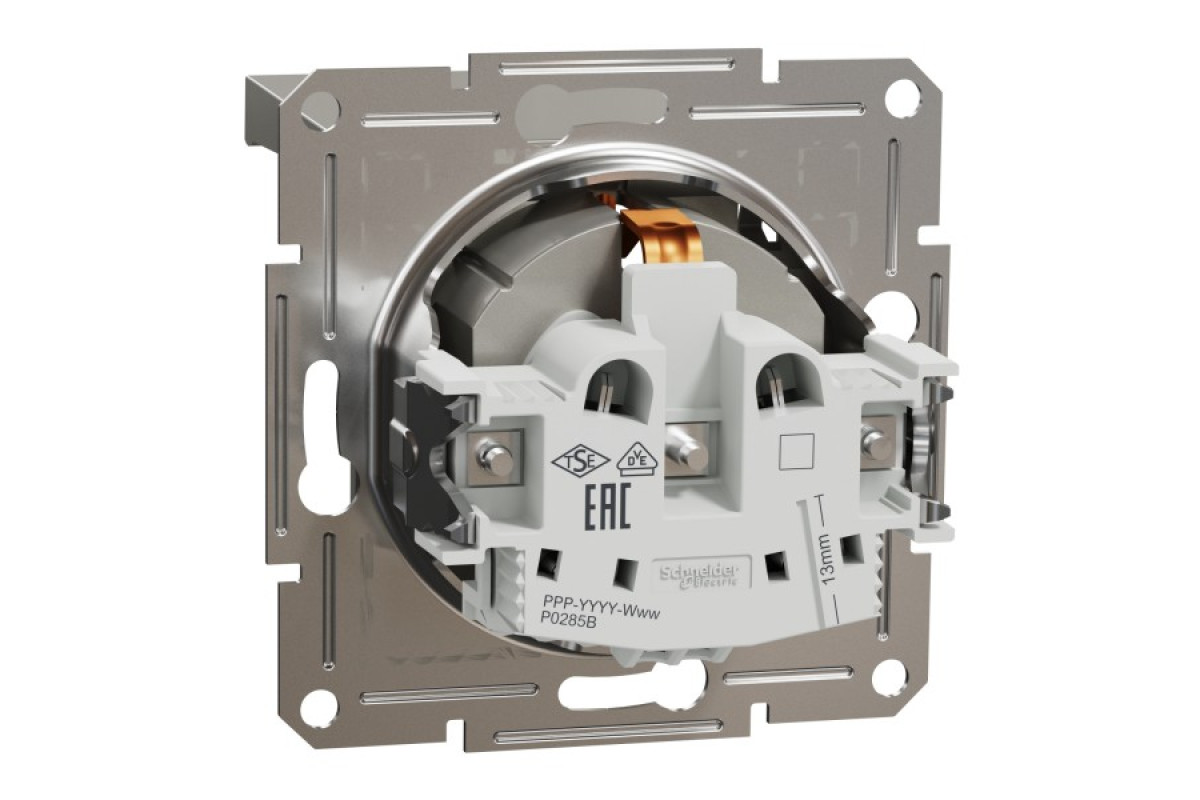 Розетка з кришкою, з заземленням Asfora Бронза (EPH3100169)