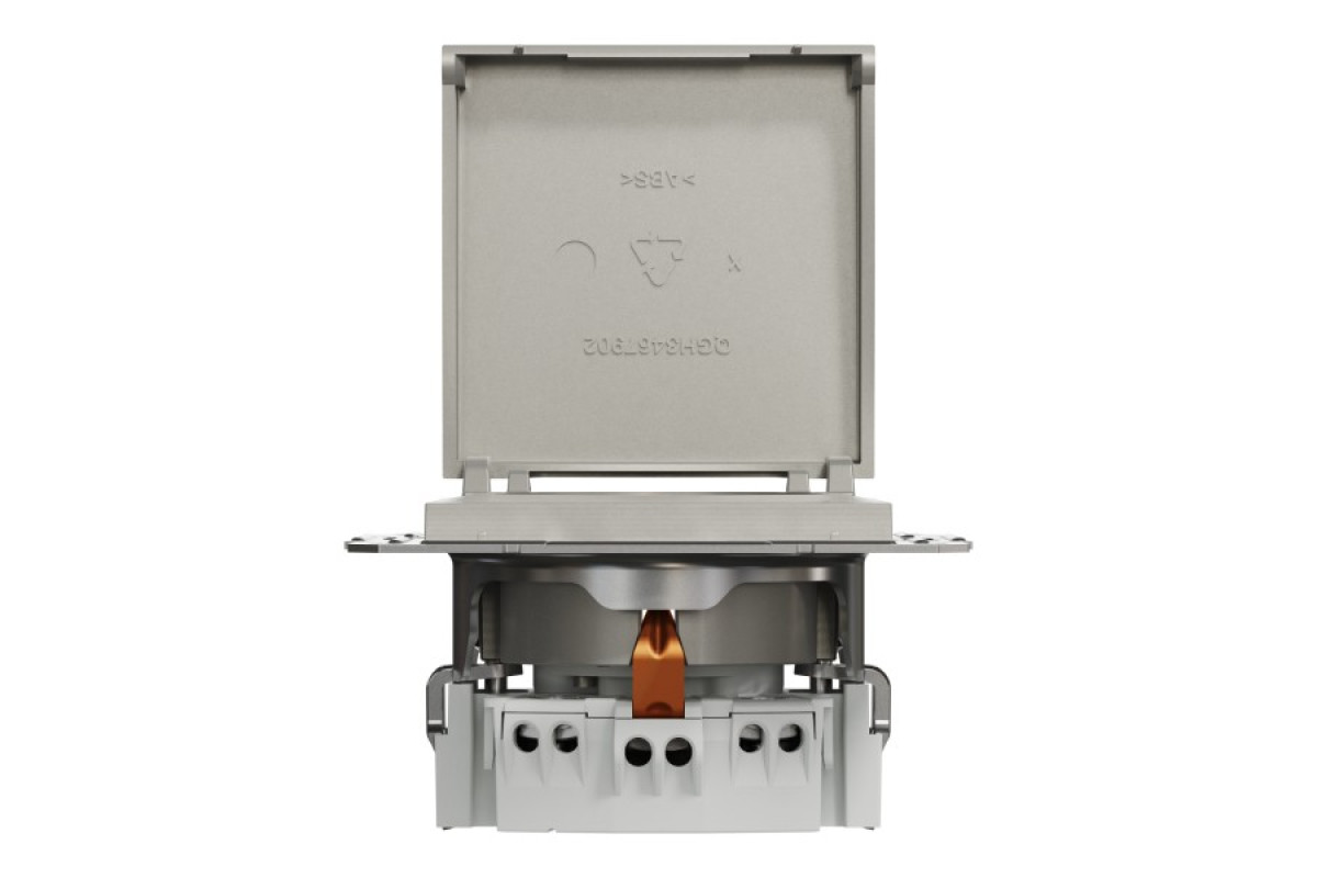 Розетка з кришкою, з заземленням Asfora Бронза (EPH3100169)