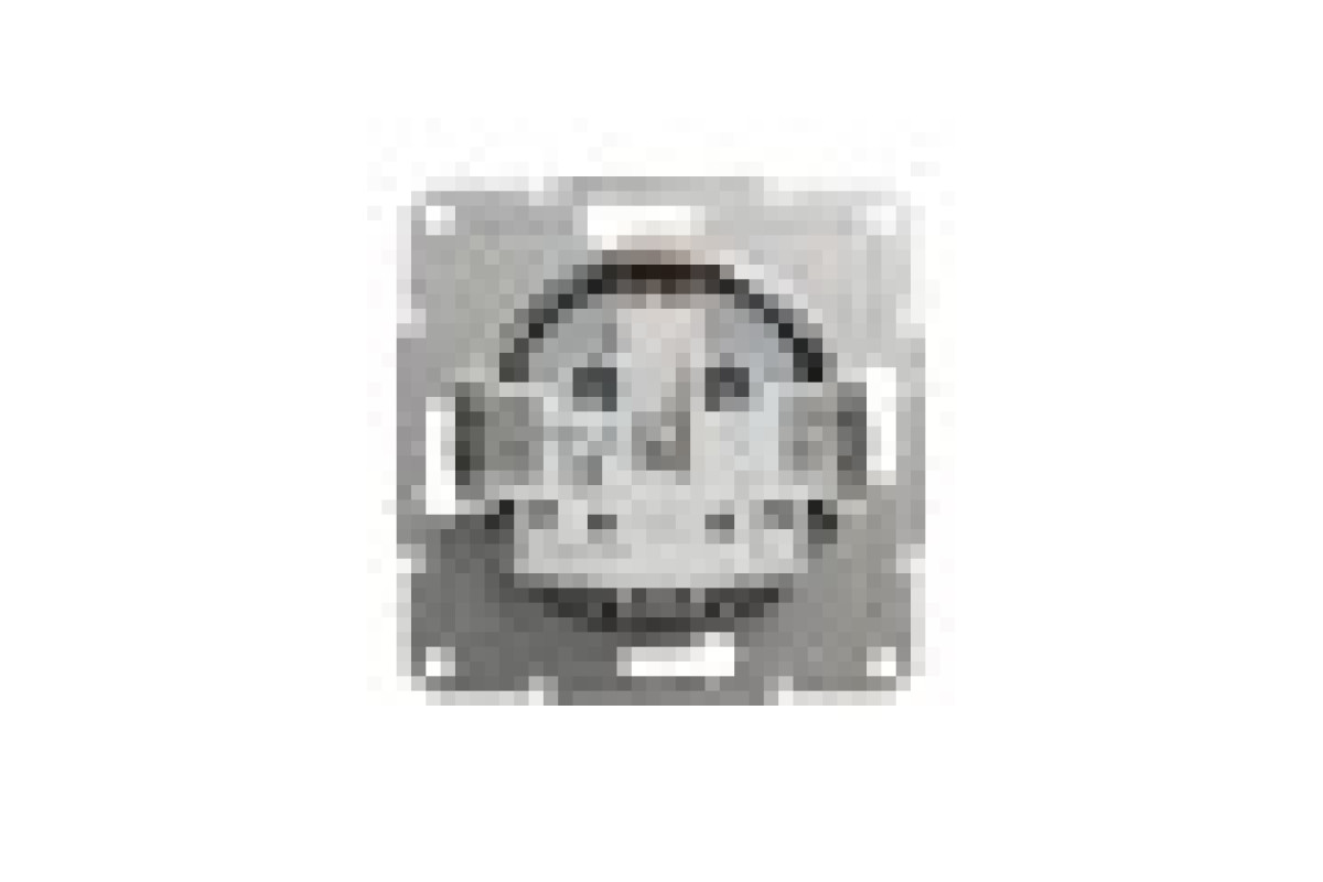 Розетка з кришкою, з заземленням Asfora Сталь (EPH3100162)