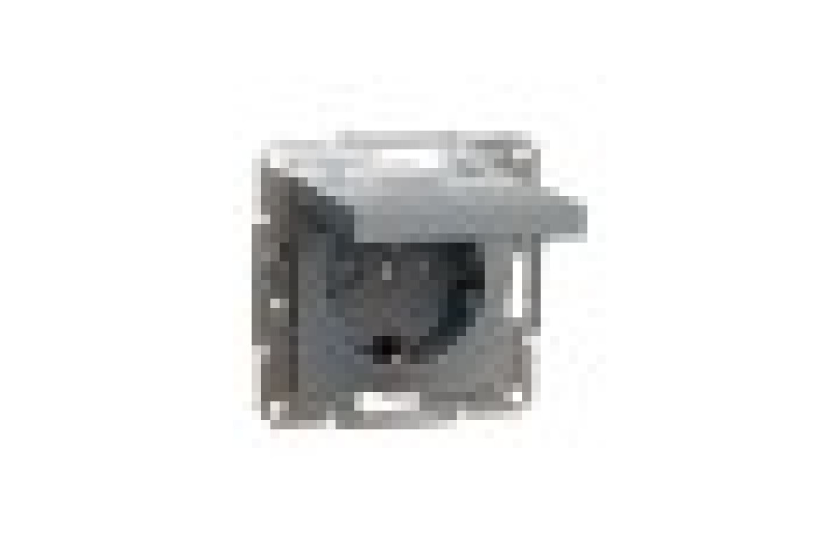 Розетка з кришкою, з заземленням Asfora Сталь (EPH3100162)