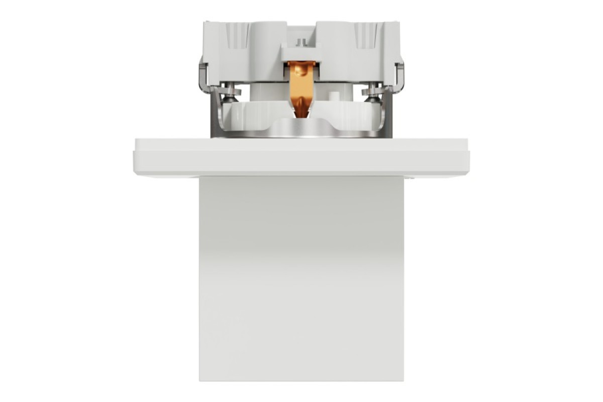 Розетка з кришкою, з заземленням Біла Asfora (EPH3100121)