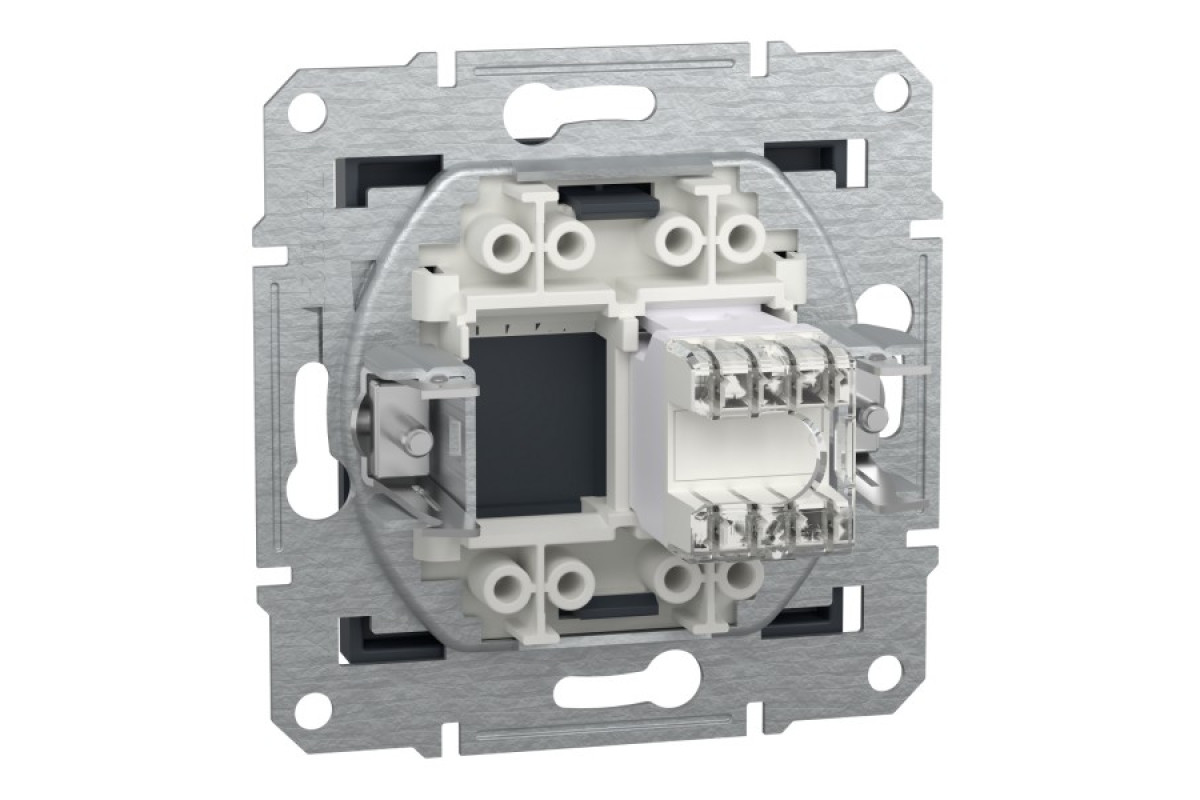 Розетка комп'ютерна RJ45 STP категорія 5Е Asfora Антрацит (EPH5000171)