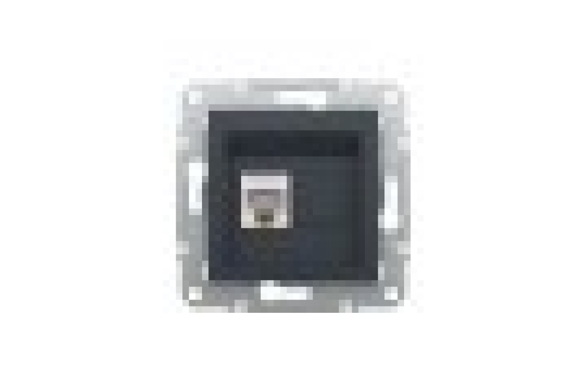 Розетка комп'ютерна RJ45 STP категорія 5Е Asfora Антрацит (EPH5000171)