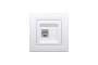 Розетка комп'ютерна RJ45 STP категорія 5Е Біла Asfora (EPH5000121)