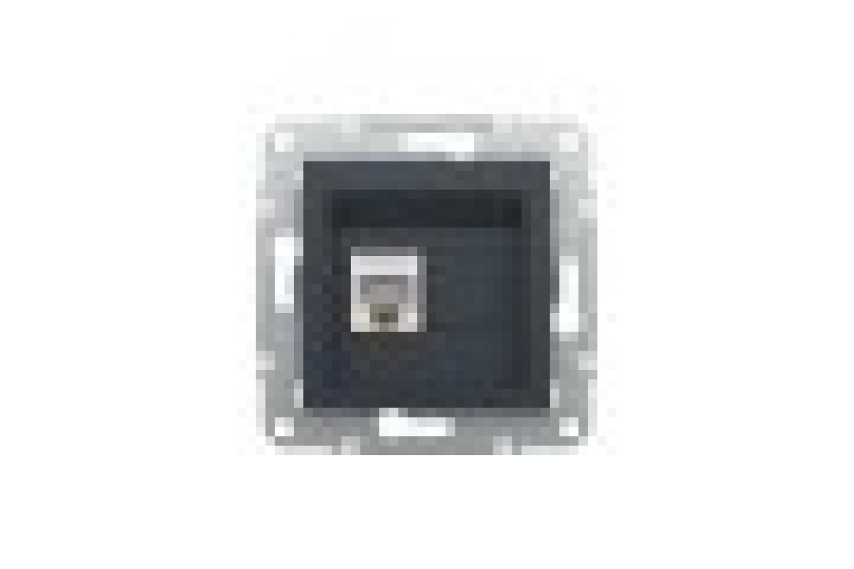 Розетка комп'ютерна RJ45 UTP категорія 5Е Asfora Антрацит (EPH4300171)
