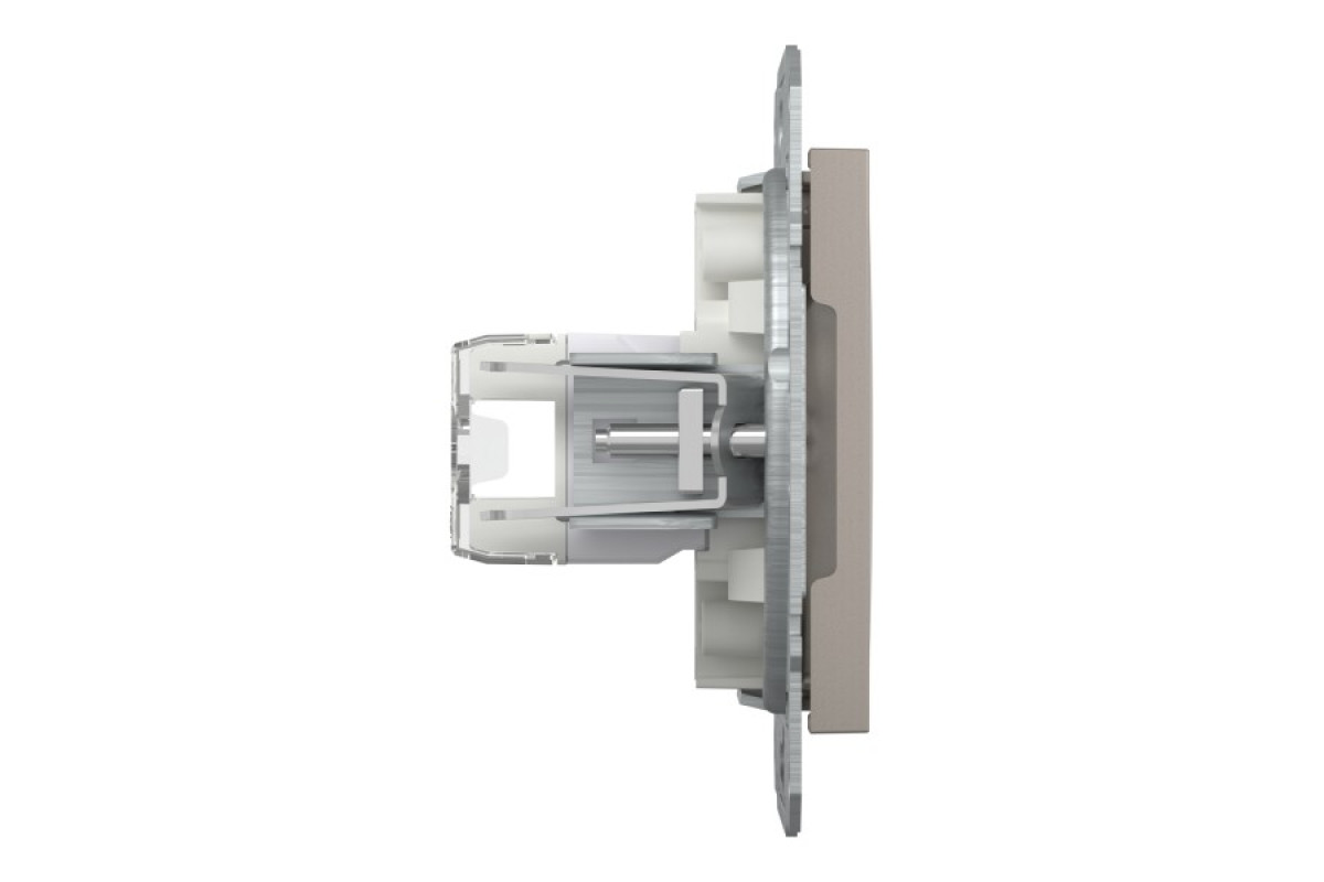 Розетка комп'ютерна RJ45 UTP категорія 5Е Asfora Бронза (EPH4300169)