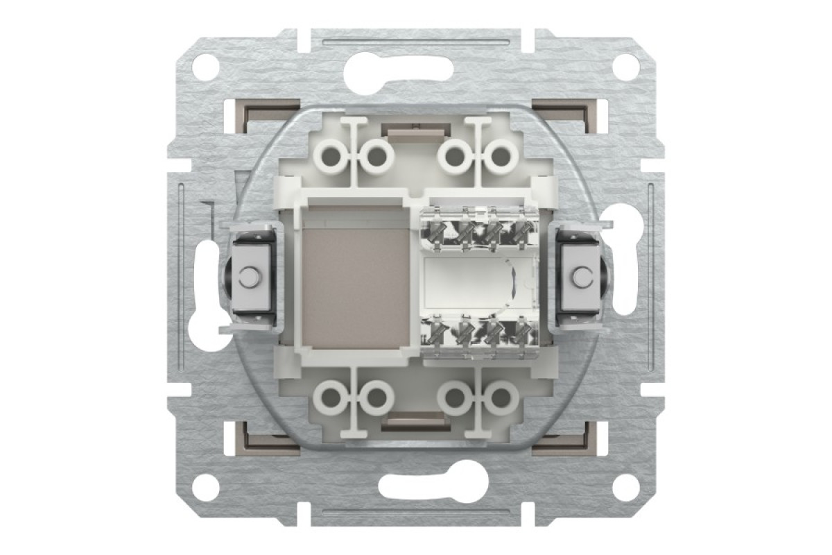 Розетка комп'ютерна RJ45 UTP категорія 5Е Asfora Бронза (EPH4300169)