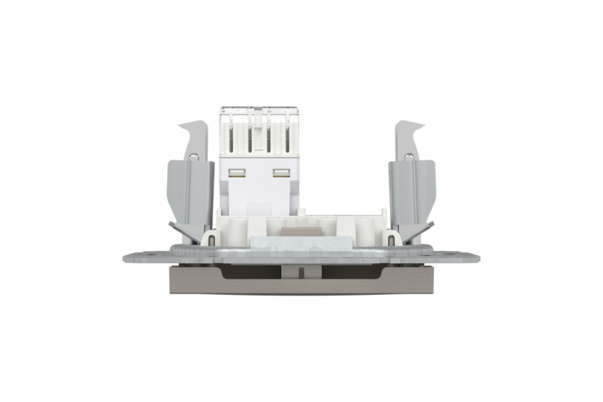 Розетка комп'ютерна RJ45 UTP категорія 5Е Asfora Бронза (EPH4300169)