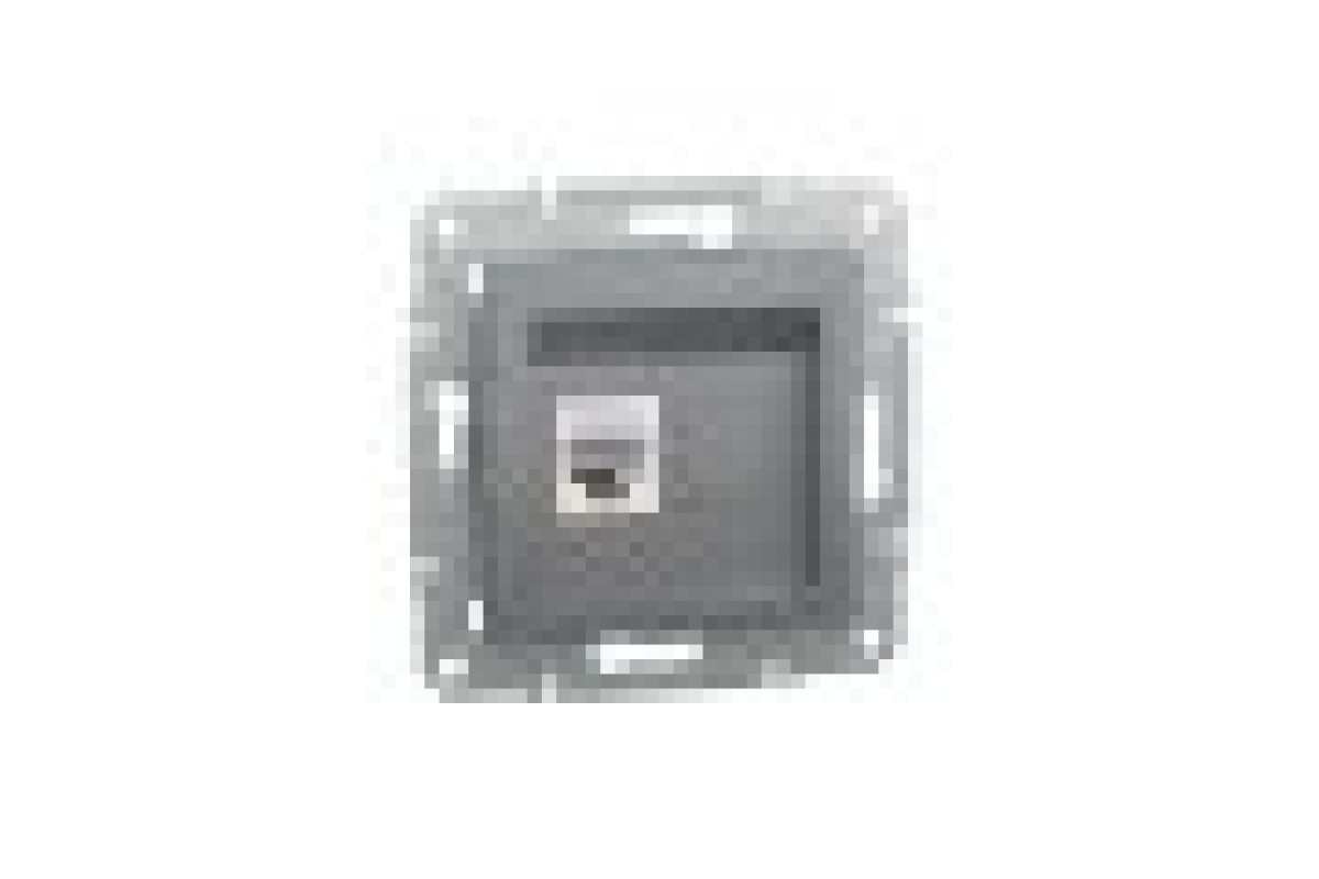 Розетка комп'ютерна RJ45 UTP категорія 5Е Asfora Сталь (EPH4300162)