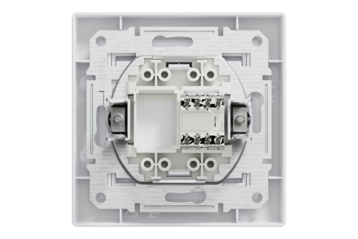 Розетка комп'ютерна RJ45 UTP категорія 5Е Біла Asfora (EPH4300121)