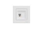Розетка комп'ютерна RJ45 UTP категорія 5Е Біла Asfora (EPH4300121)