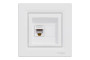 Розетка комп'ютерна RJ45 UTP категорія 5Е Біла Asfora (EPH4300121)