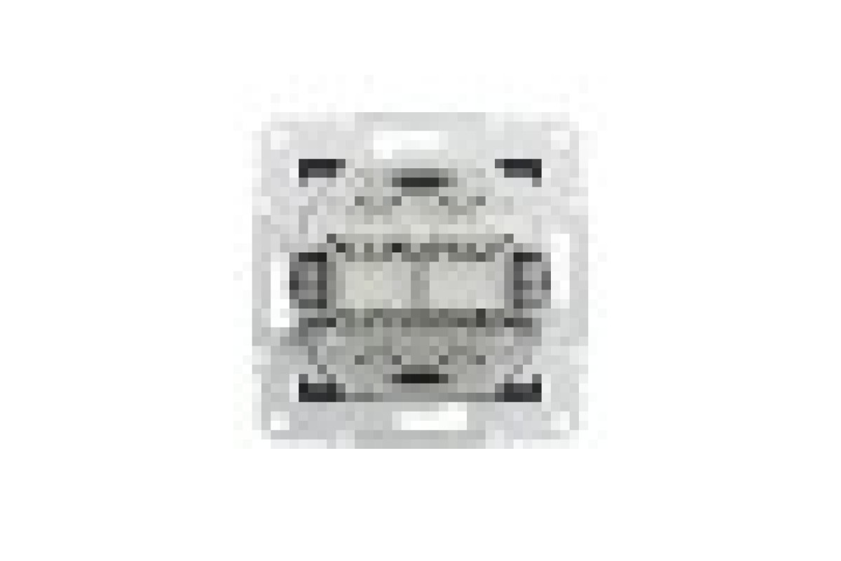 Розетка комп'ютерна RJ45 UTP категорія 5Е подвійна Asfora Антрацит (EPH4400171)