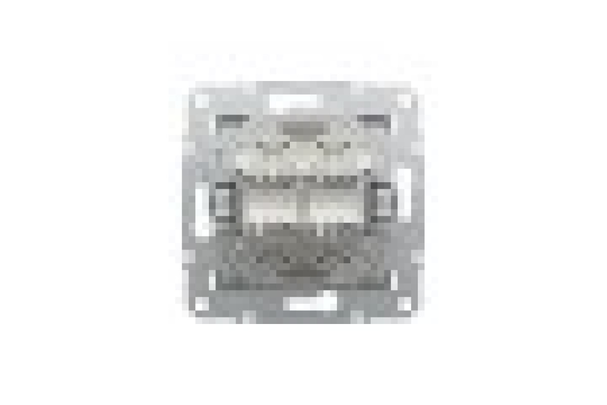 Розетка комп'ютерна RJ45 UTP категорія 5Е подвійна Asfora Бронза (EPH4400169)